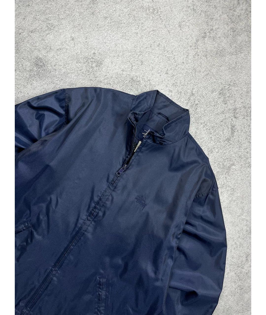 STUSSY Темно-синяя синтетическая куртка, фото 2
