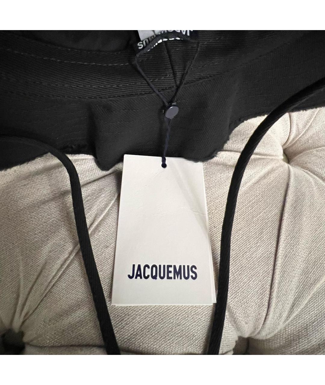 JACQUEMUS Черная хлопковая шляпа, фото 4