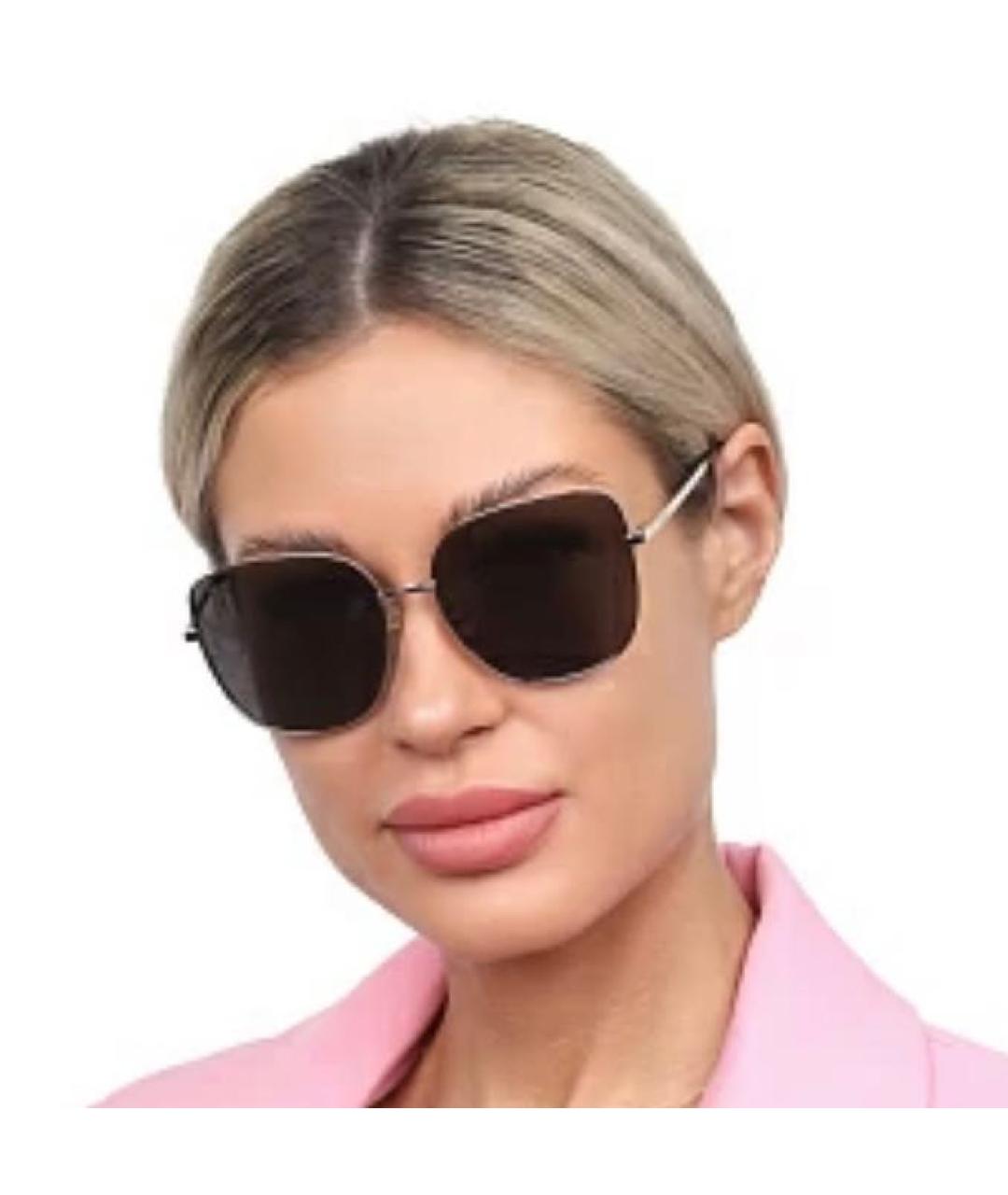 MAX MARA Розовые металлические солнцезащитные очки, фото 5