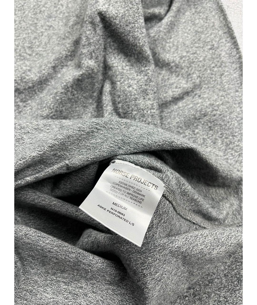 NORSE PROJECTS Антрацитовый хлопковый джемпер / свитер, фото 5
