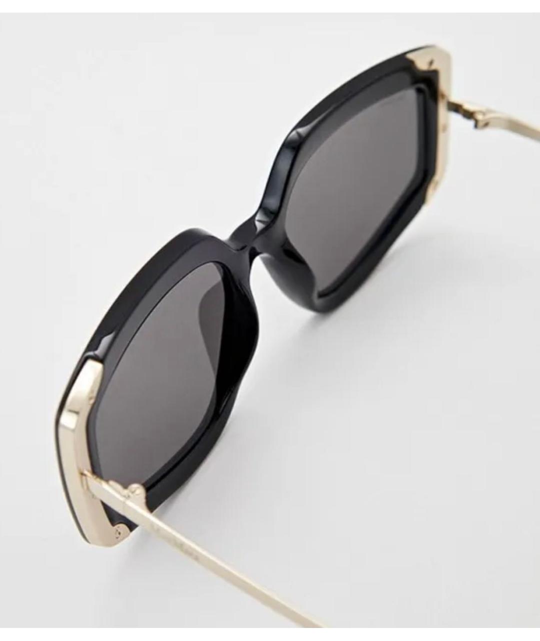 MAX MARA Черные пластиковые солнцезащитные очки, фото 7