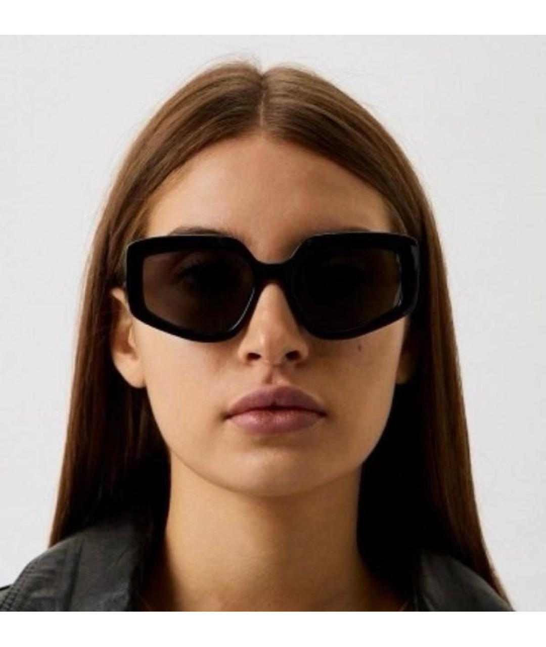 MAX MARA Черные пластиковые солнцезащитные очки, фото 5