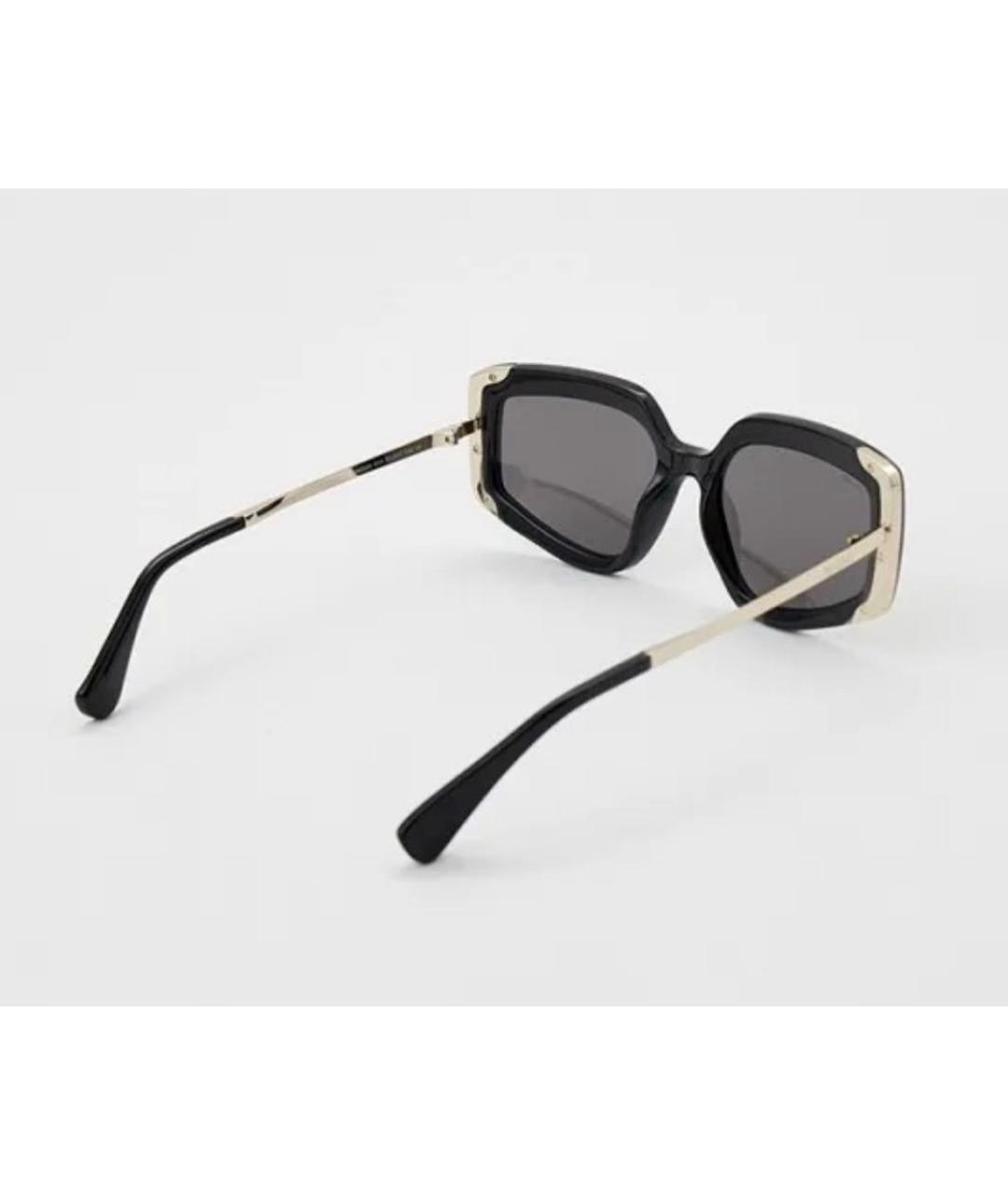 MAX MARA Черные пластиковые солнцезащитные очки, фото 8