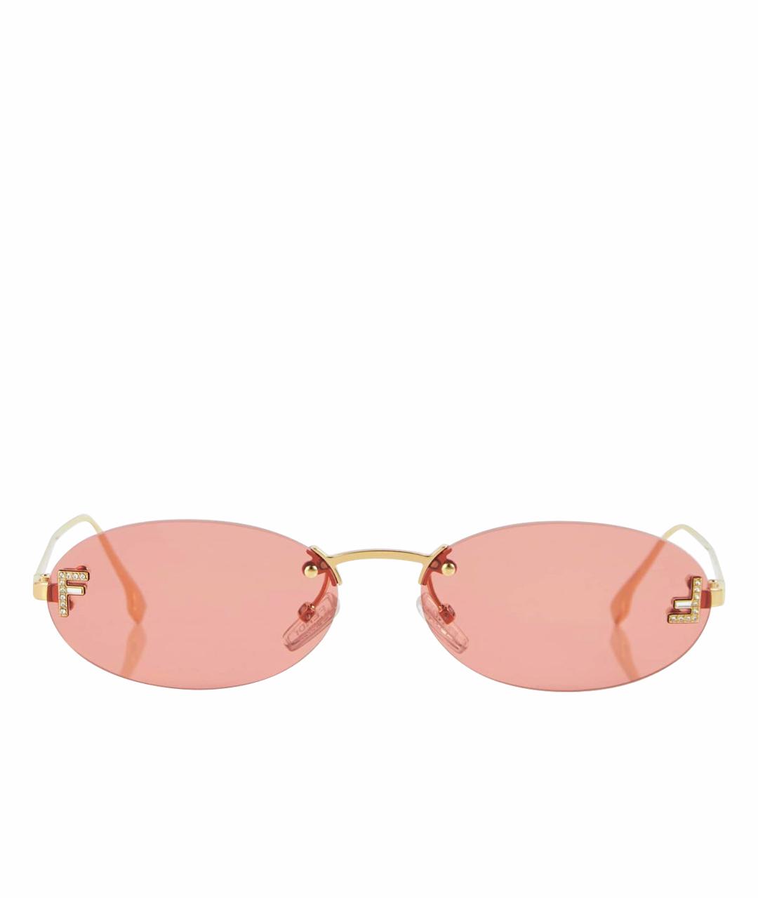 FENDI Розовые солнцезащитные очки, фото 1