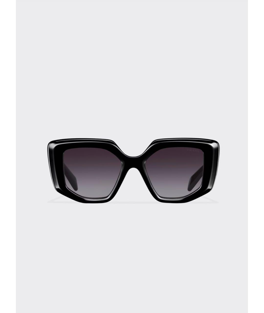 PRADA Черные пластиковые солнцезащитные очки, фото 8