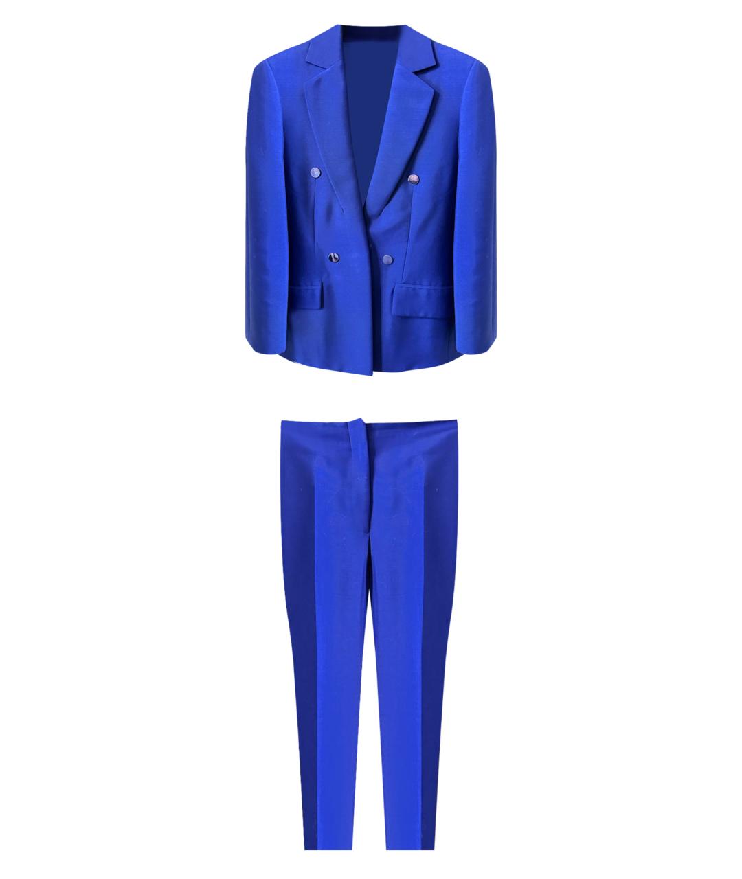 CHRISTIAN DIOR PRE-OWNED Синий шерстяной костюм с брюками, фото 1