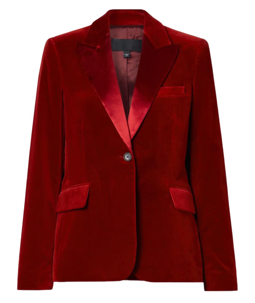 NILI LOTAN Красный хлопковый жакет/пиджак, фото 1