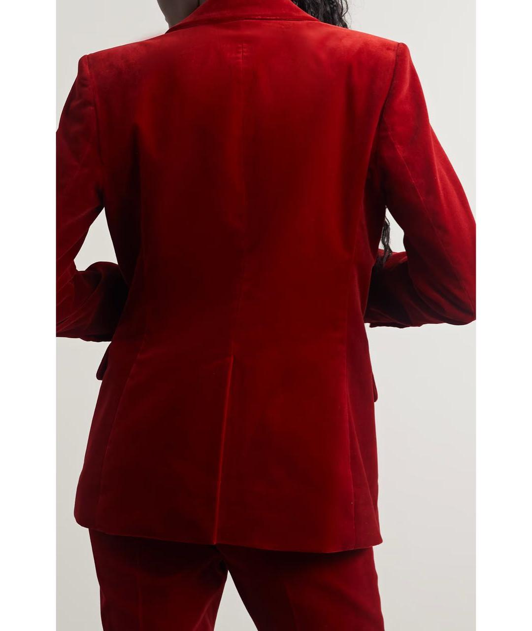 NILI LOTAN Красный хлопковый жакет/пиджак, фото 2