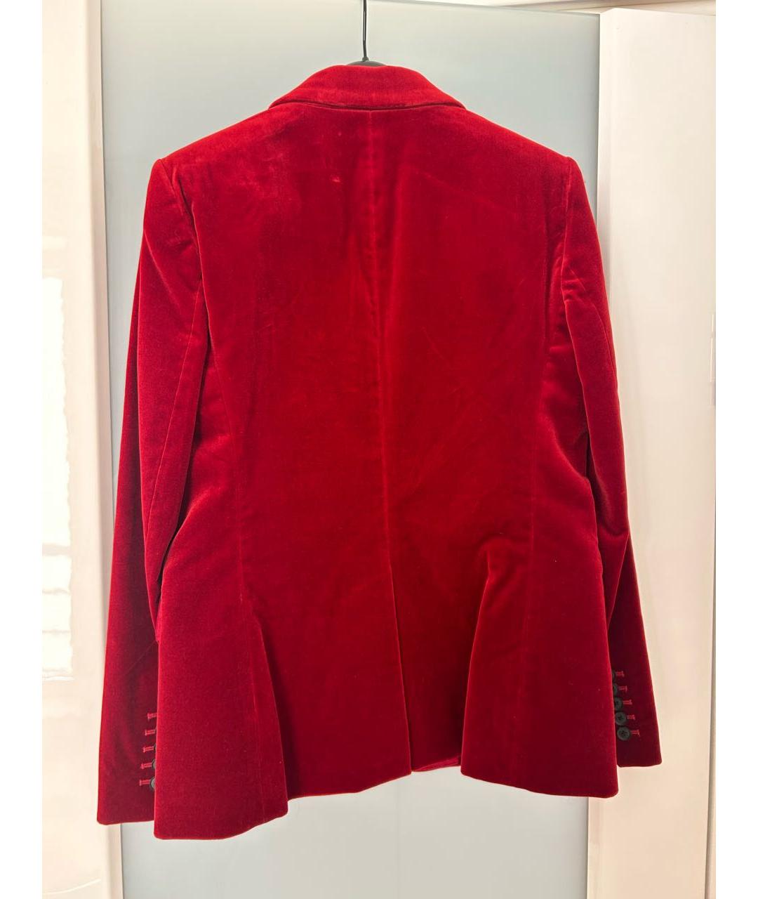 NILI LOTAN Красный хлопковый жакет/пиджак, фото 7