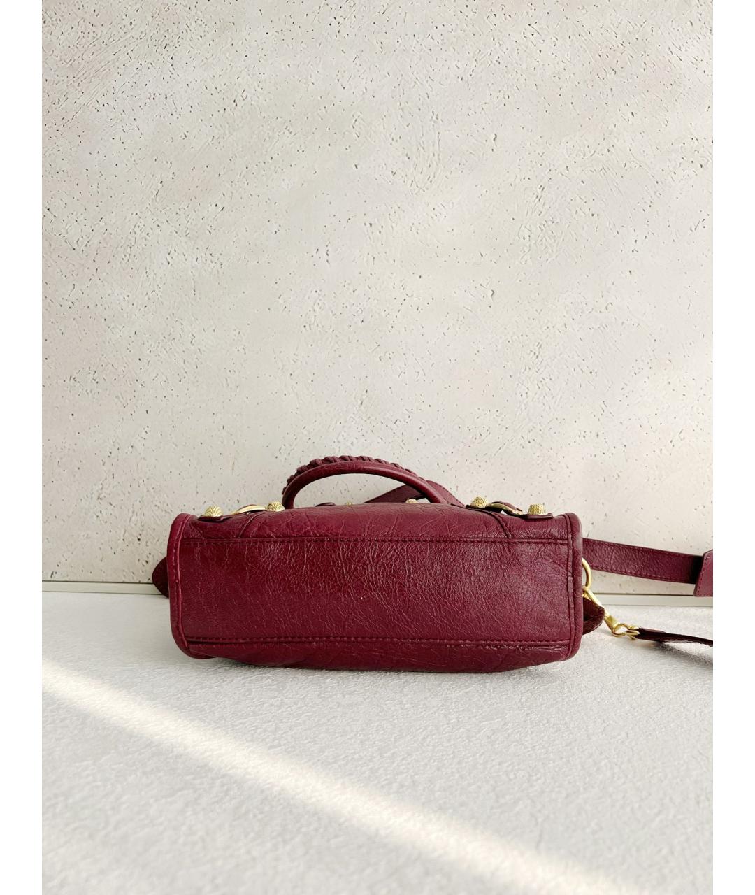 BALENCIAGA Фуксия кожаная сумка тоут, фото 5