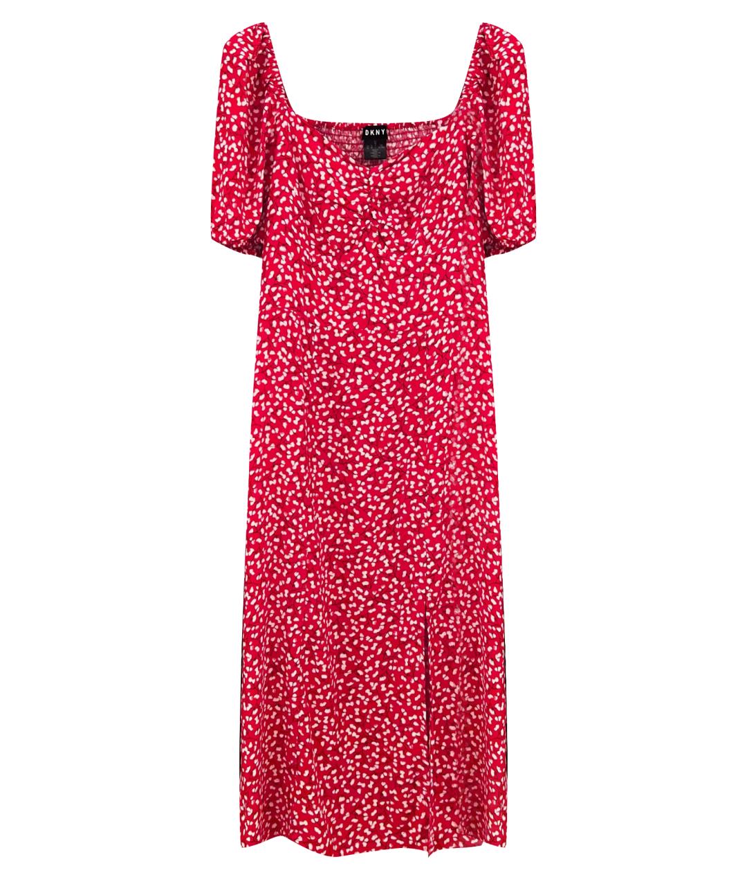 DKNY Красное повседневное платье, фото 1