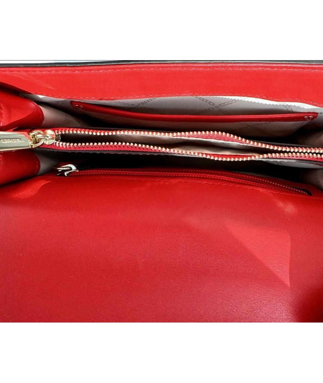 MICHAEL KORS Красная кожаная сумка через плечо, фото 4
