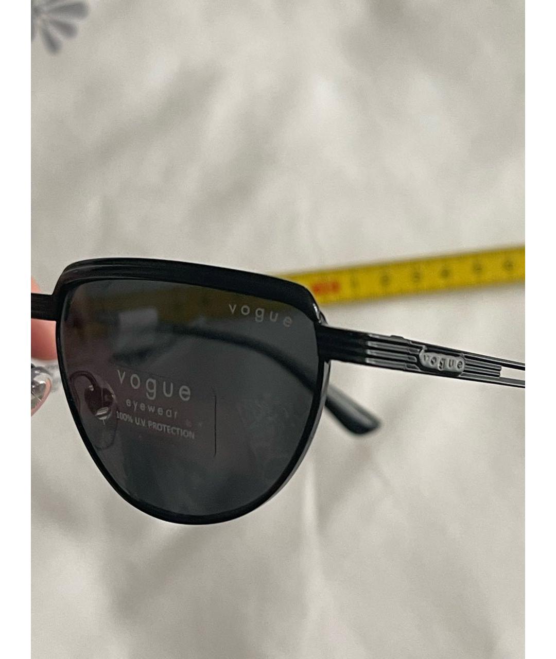 VOGUE EYEWEAR Черные металлические солнцезащитные очки, фото 4