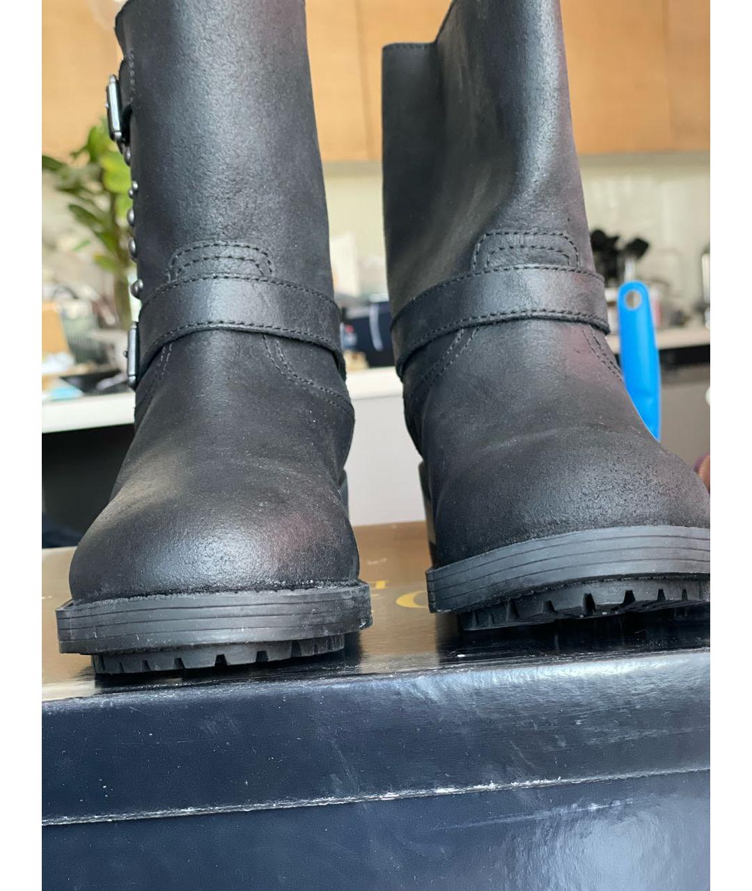 POLO RALPH LAUREN Черные кожаные ботинки, фото 2