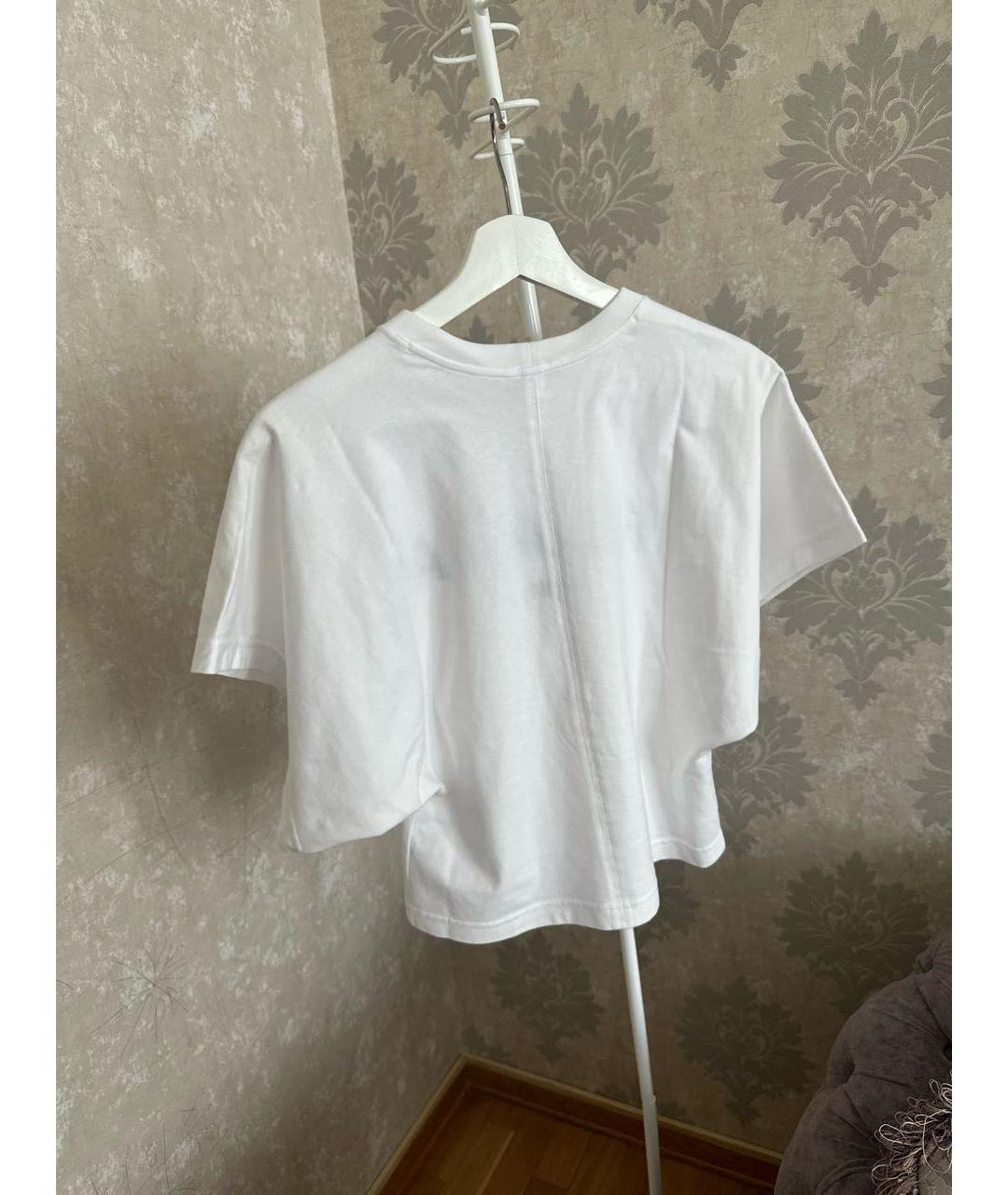 ALAIA Белая хлопковая футболка, фото 2