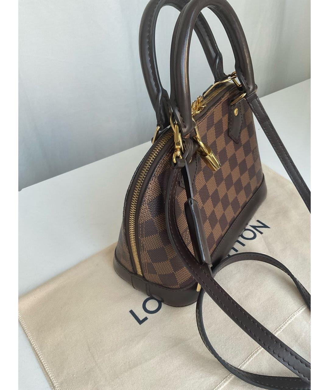 LOUIS VUITTON Коричневая сумка с короткими ручками, фото 3