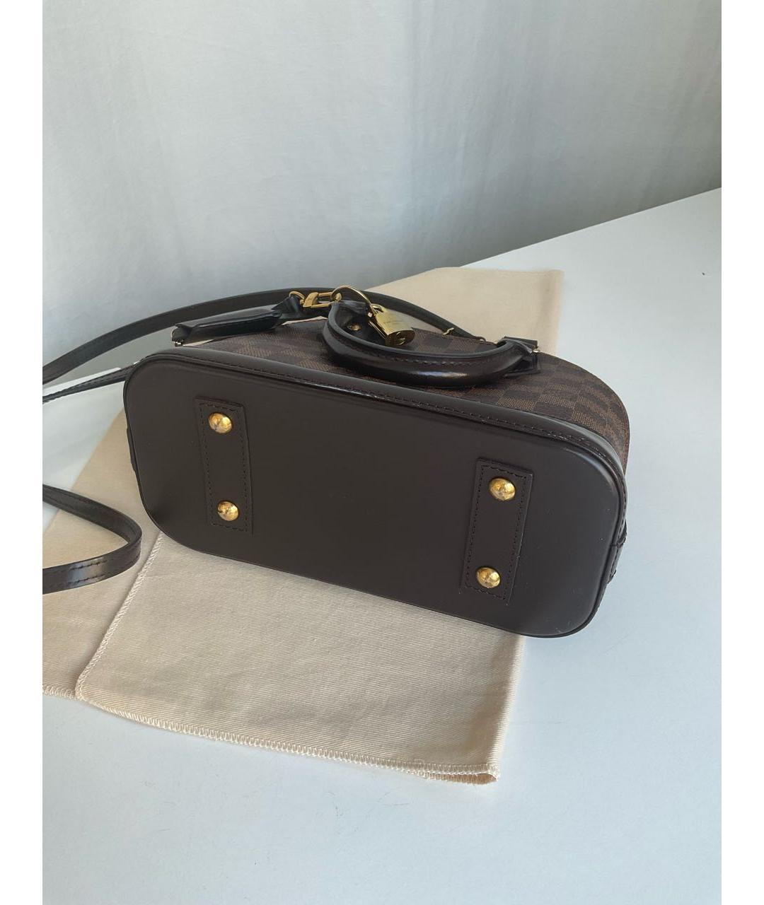 LOUIS VUITTON Коричневая сумка с короткими ручками, фото 7