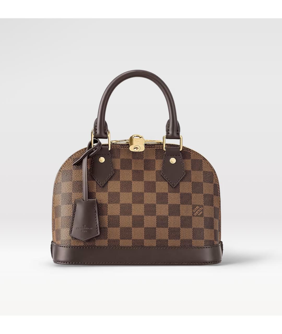 LOUIS VUITTON Коричневая сумка с короткими ручками, фото 10