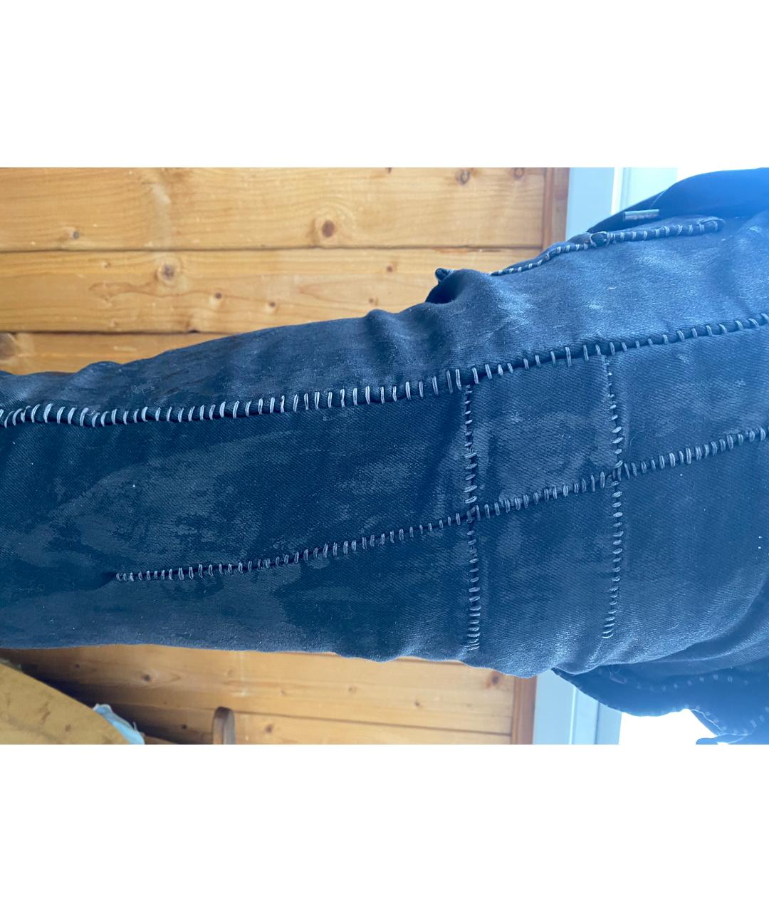 BORIS BIDJAN Антрацитовые хлопко-эластановые джинсы скинни, фото 7