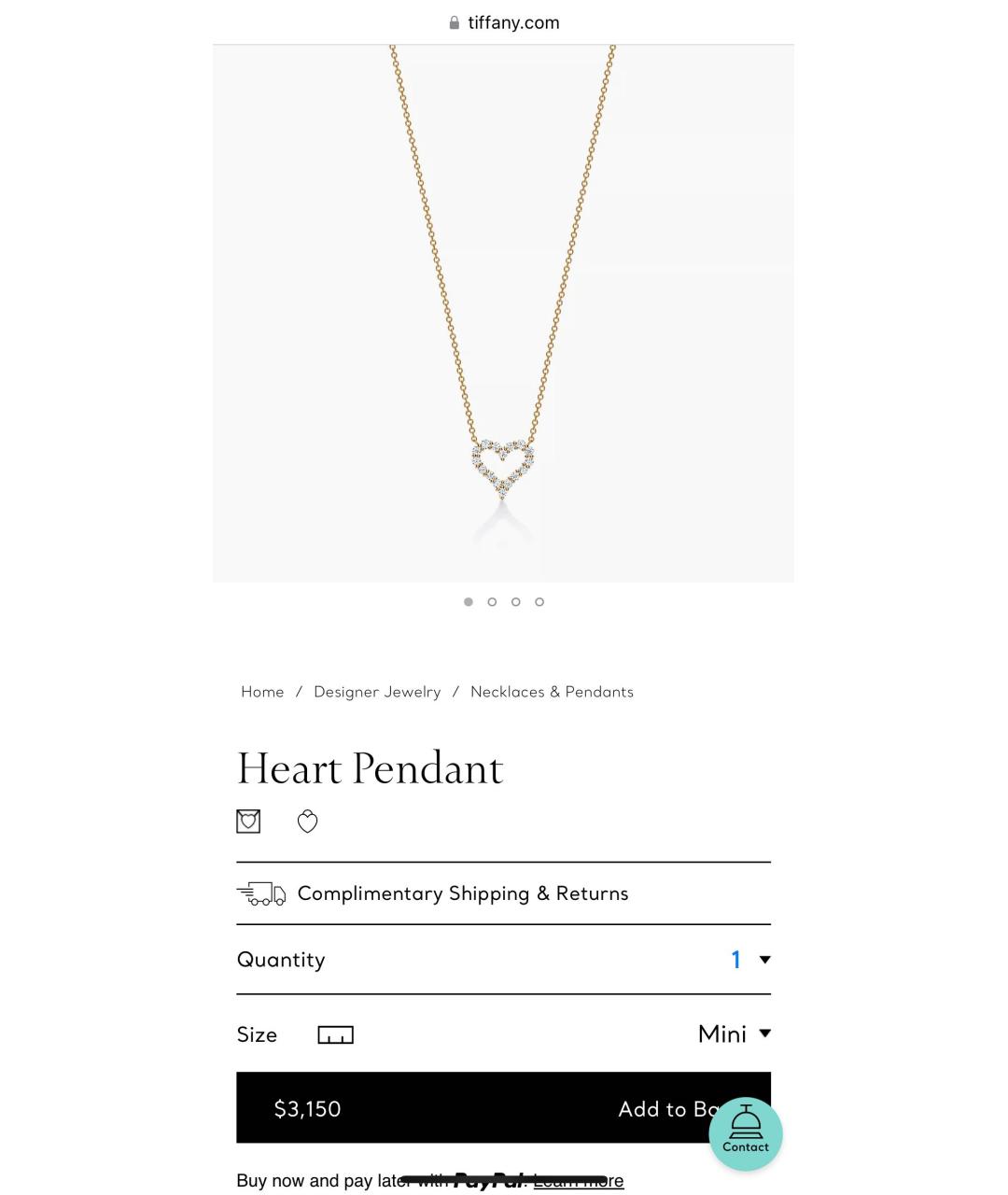 TIFFANY&CO Желтое колье из желтого золота, фото 5