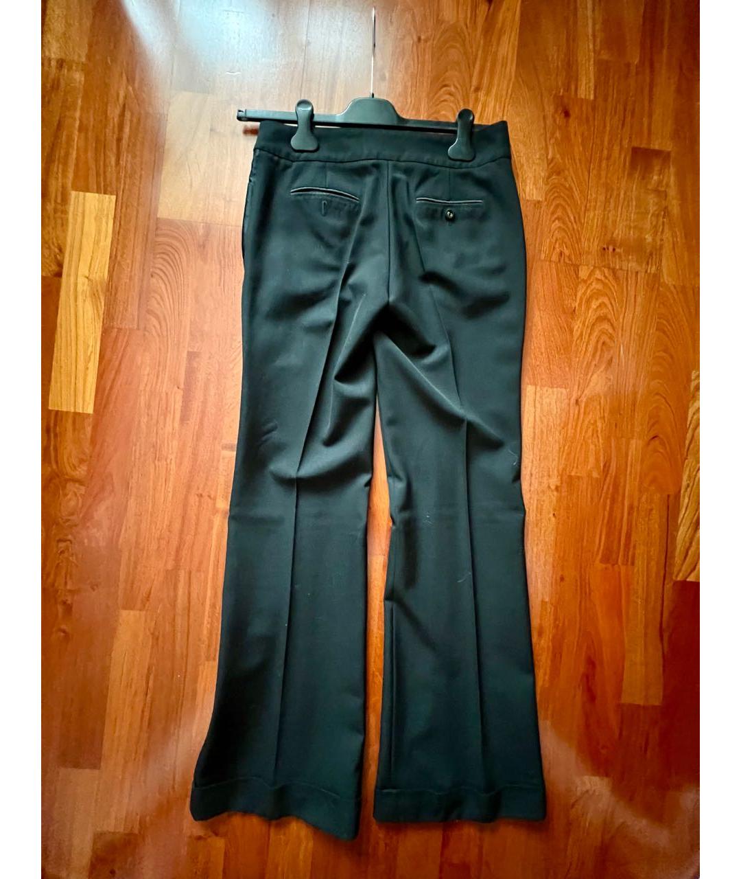 ROBERTO CAVALLI Черные прямые брюки, фото 2