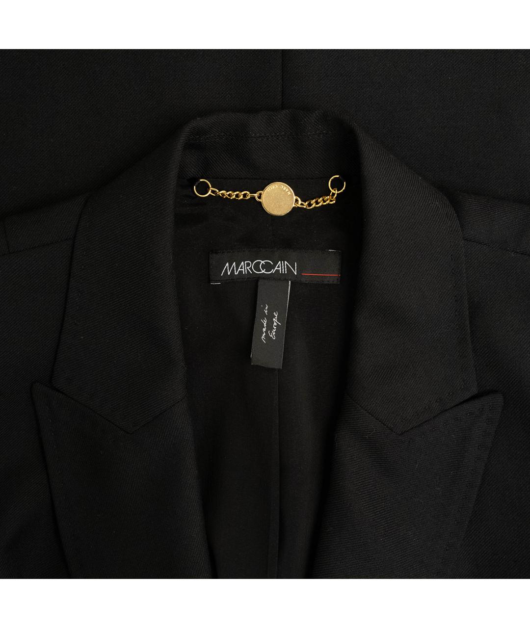 MARC CAIN Черный полиэстеровый костюм с брюками, фото 7