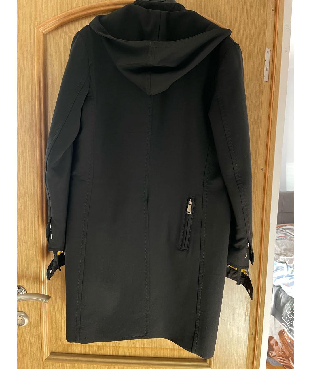 DSQUARED2 Черное шерстяное пальто, фото 2