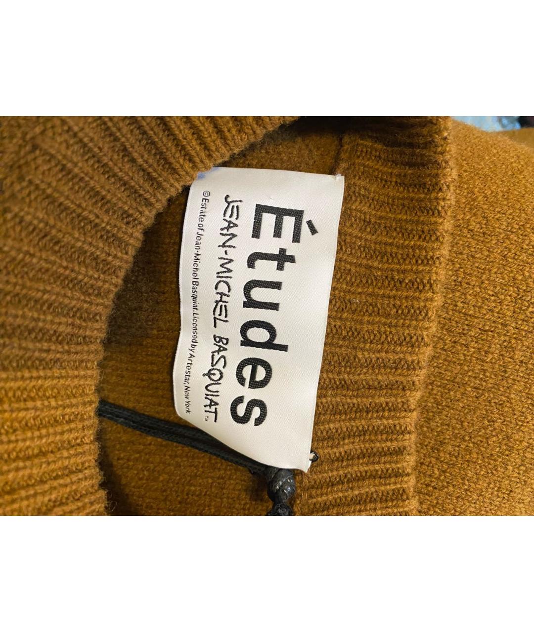 ETUDES Коричневый шерстяной джемпер / свитер, фото 4