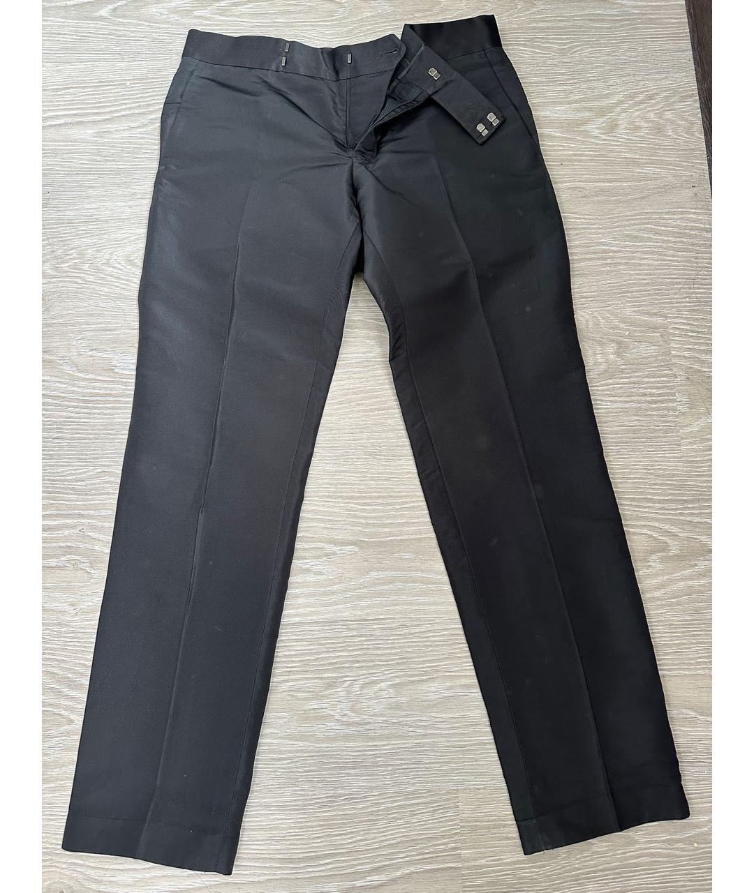 GUCCI Черные вискозные классические брюки, фото 9
