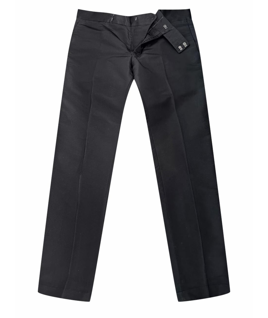 GUCCI Черные вискозные классические брюки, фото 1