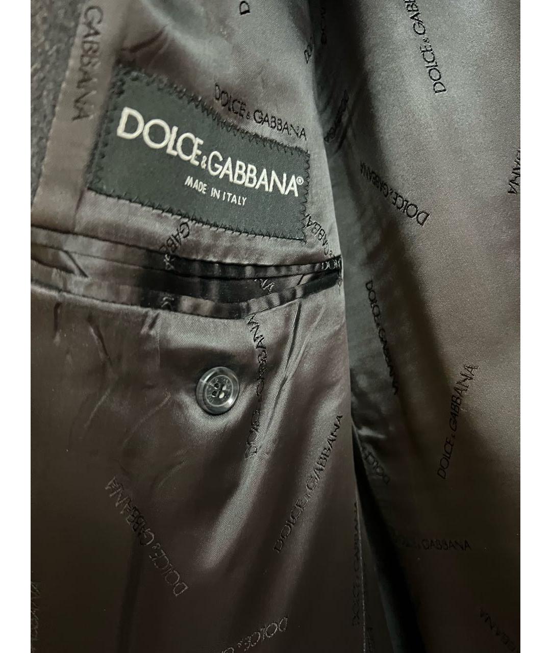 DOLCE&GABBANA Антрацитовое шерстяное пальто, фото 8