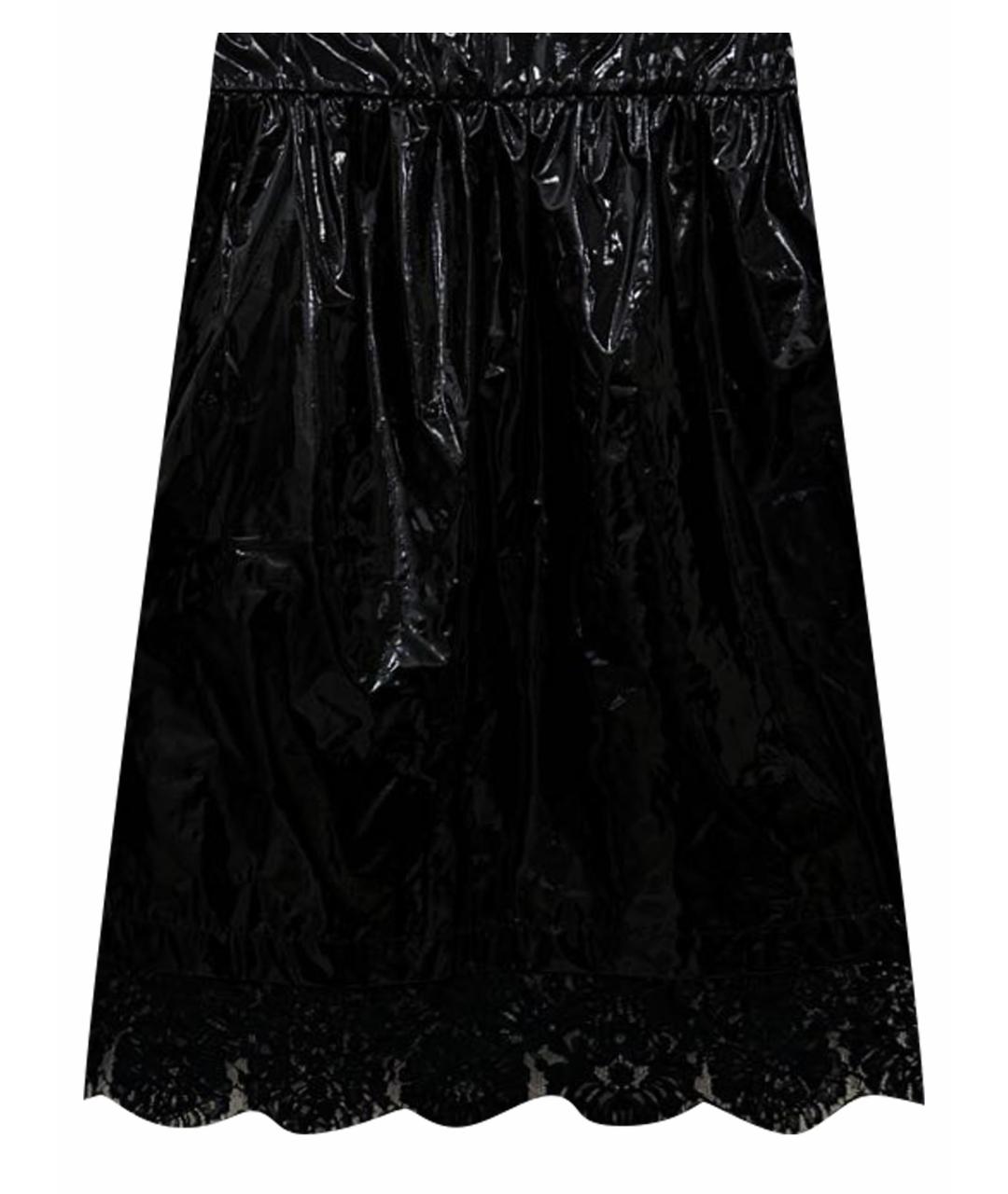 BOUTIQUE MOSCHINO Черная хлопковая юбка миди, фото 1