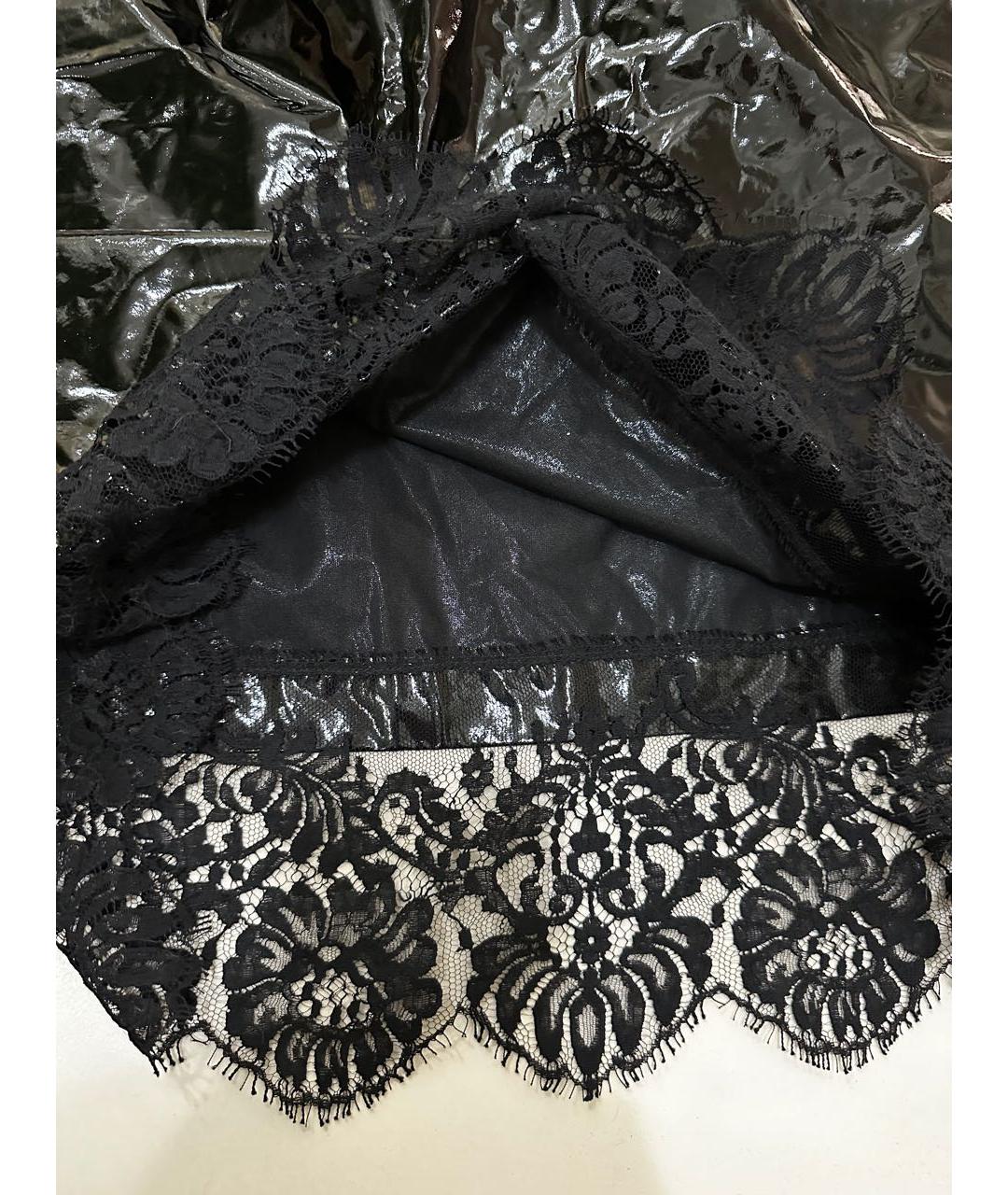 BOUTIQUE MOSCHINO Черная хлопковая юбка миди, фото 7