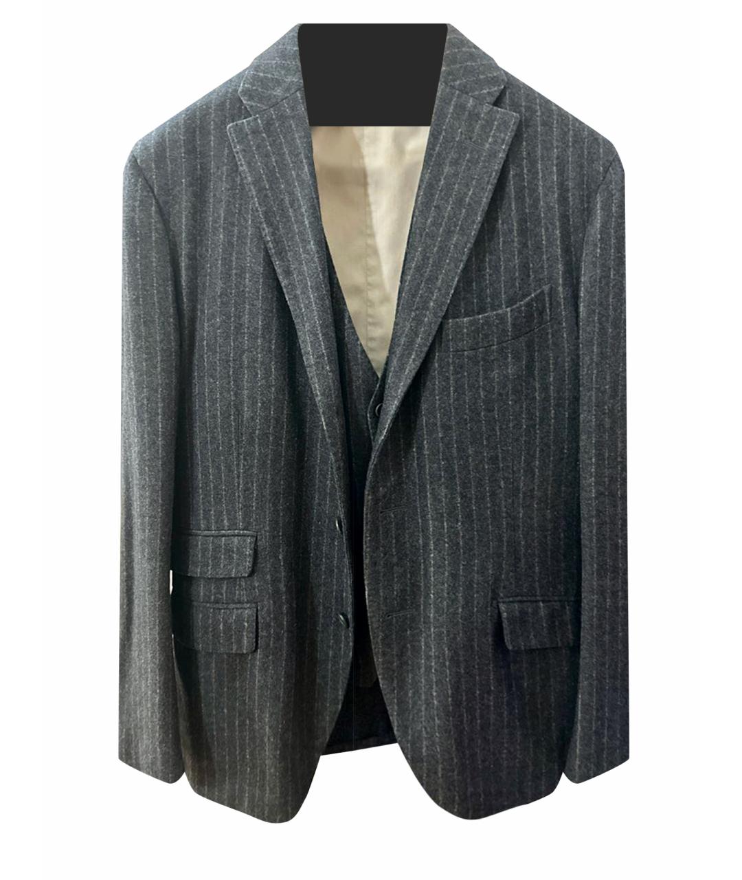 BOGLIOLI Серый шерстяной пиджак, фото 1
