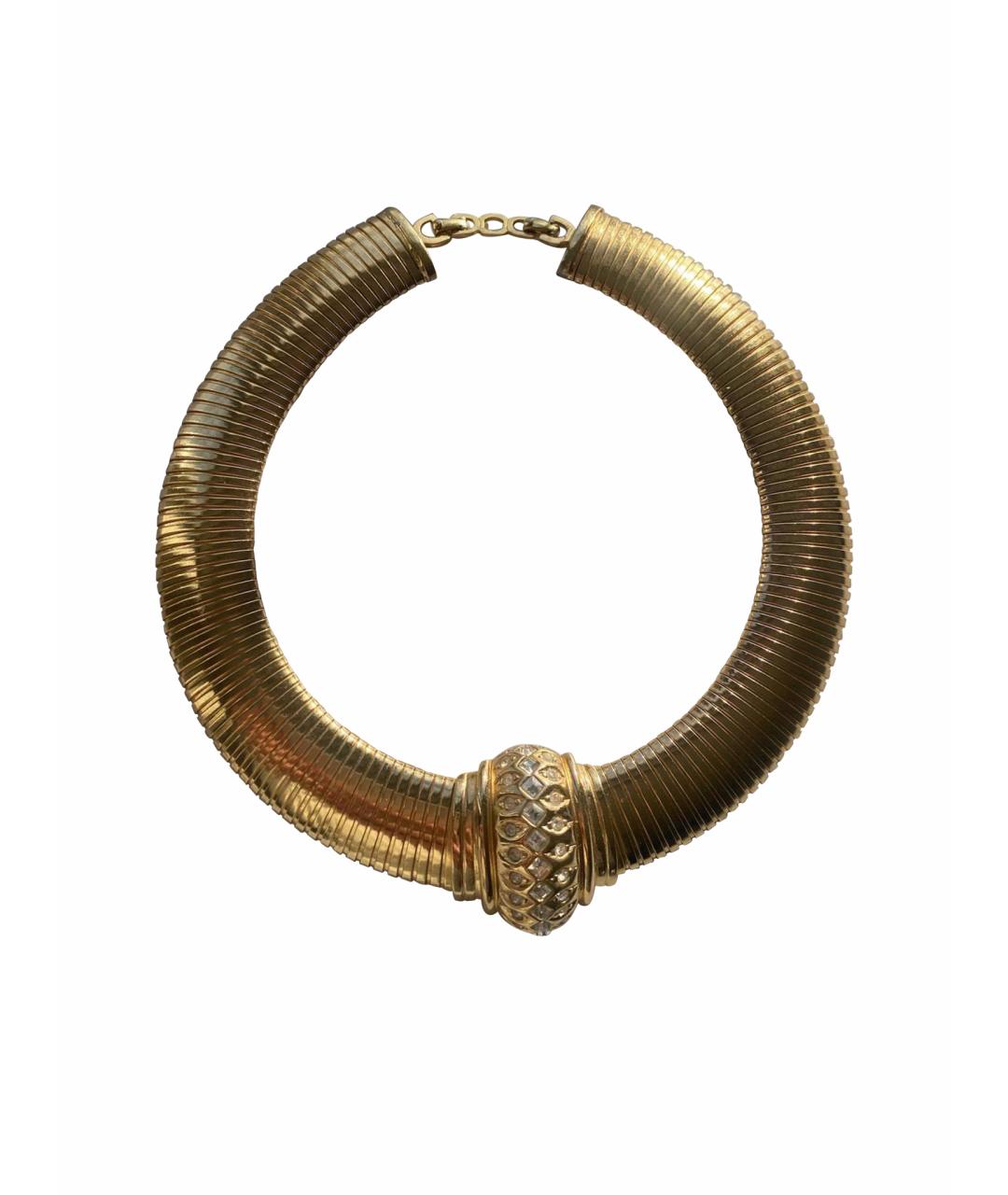 CHRISTIAN DIOR PRE-OWNED Золотое металлическое колье, фото 1