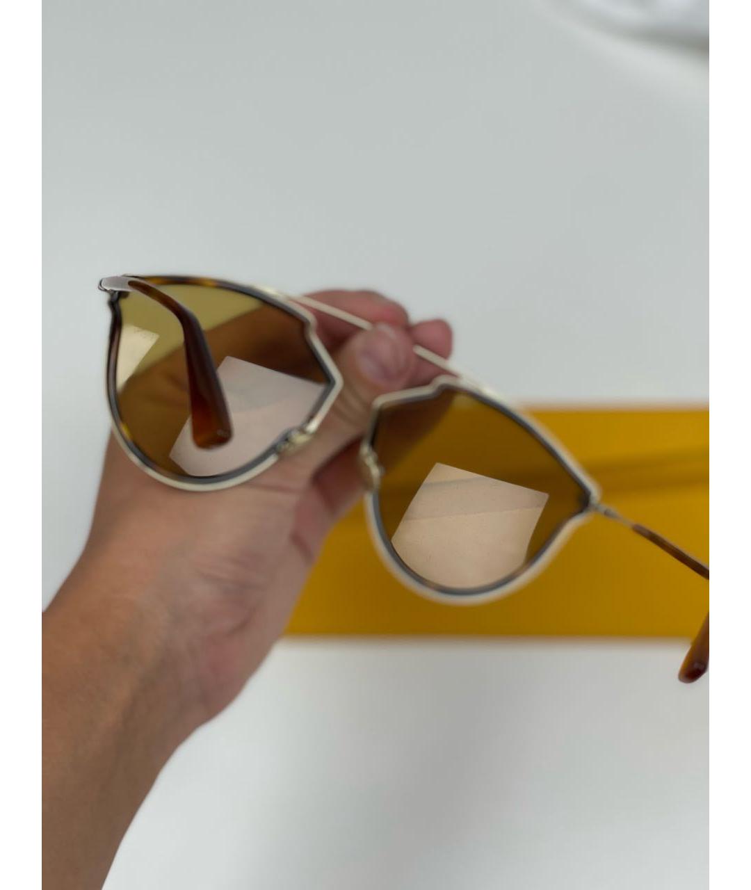 CHRISTIAN DIOR PRE-OWNED Коричневые солнцезащитные очки, фото 4