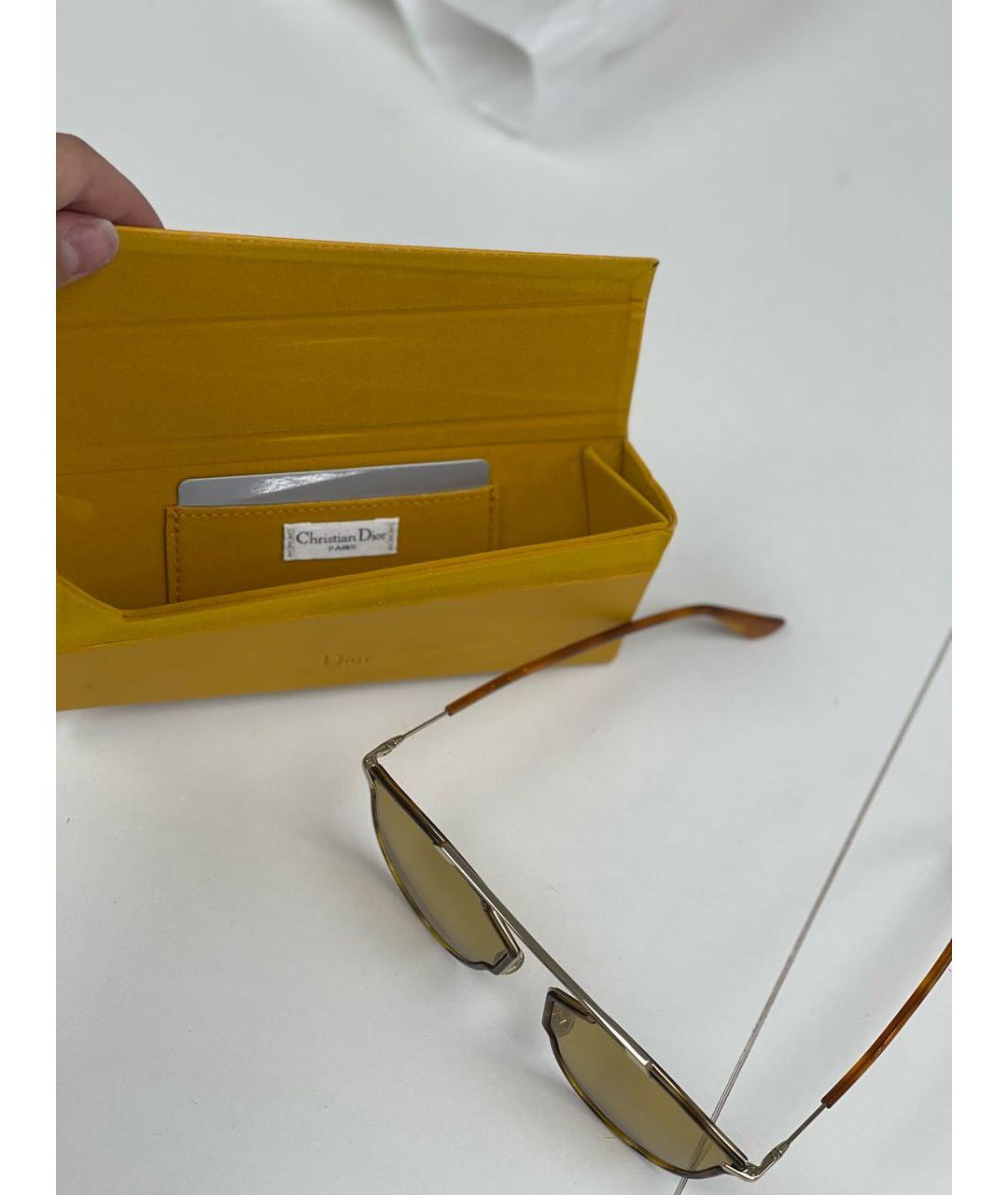 CHRISTIAN DIOR PRE-OWNED Коричневые солнцезащитные очки, фото 2