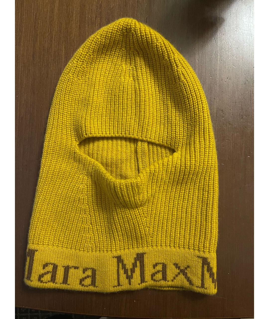 MAX MARA Горчичная шерстяная шапка, фото 5