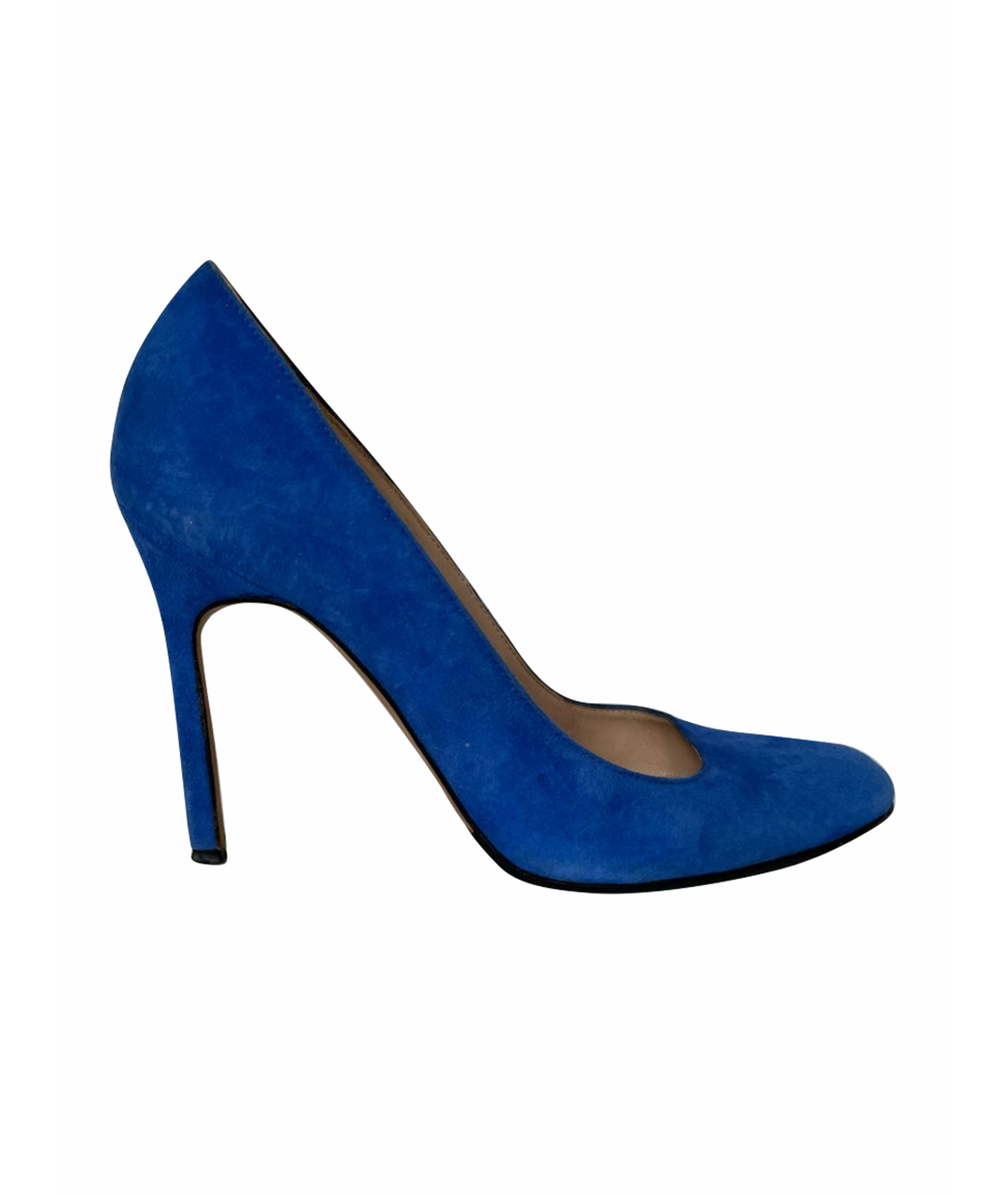 MANOLO BLAHNIK Синие замшевые туфли, фото 1