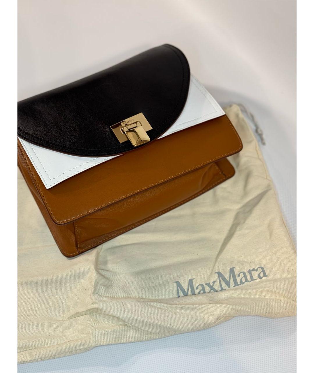 MAX MARA Мульти кожаная сумка с короткими ручками, фото 6