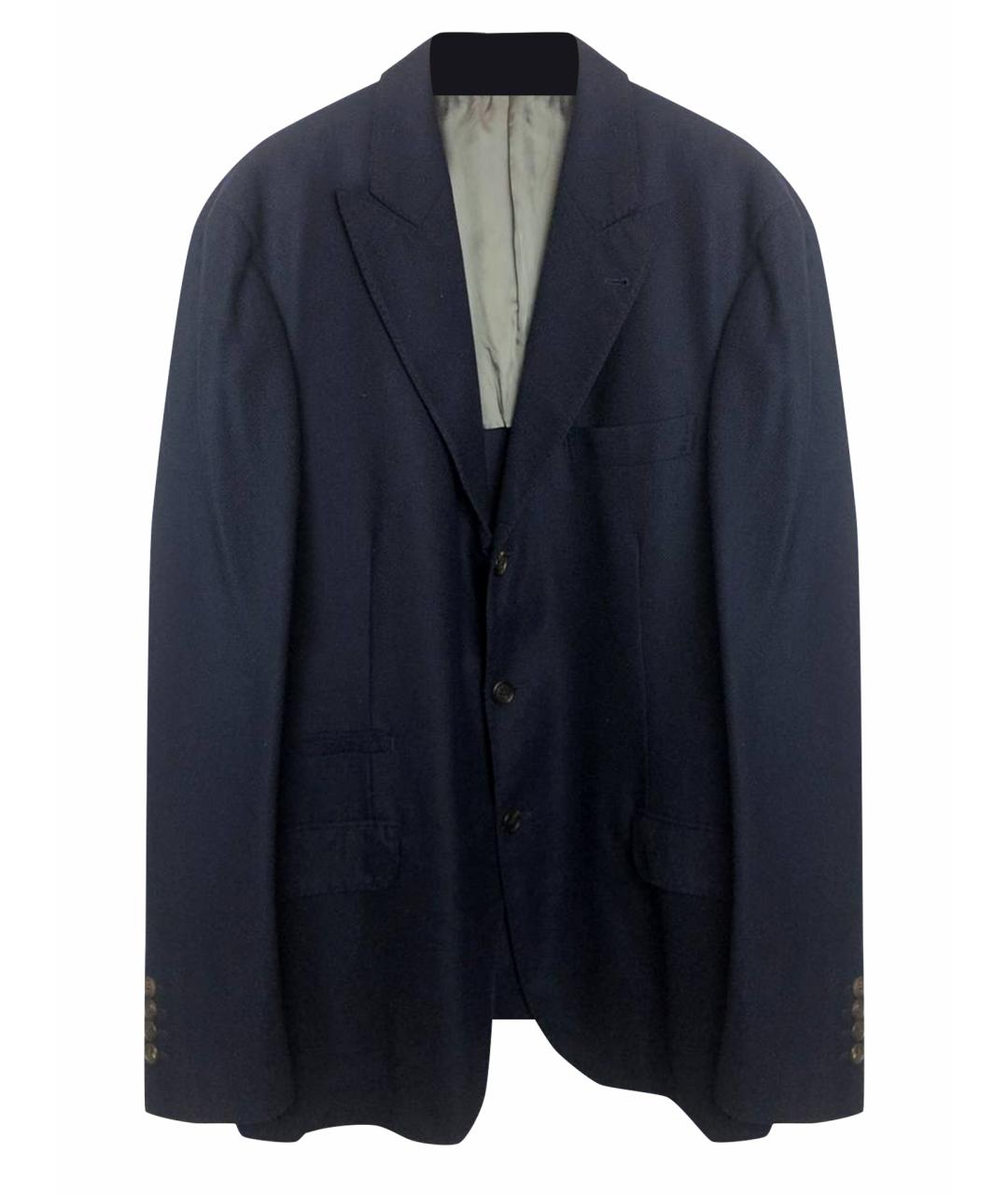 BRUNELLO CUCINELLI Синий шерстяной пиджак, фото 1