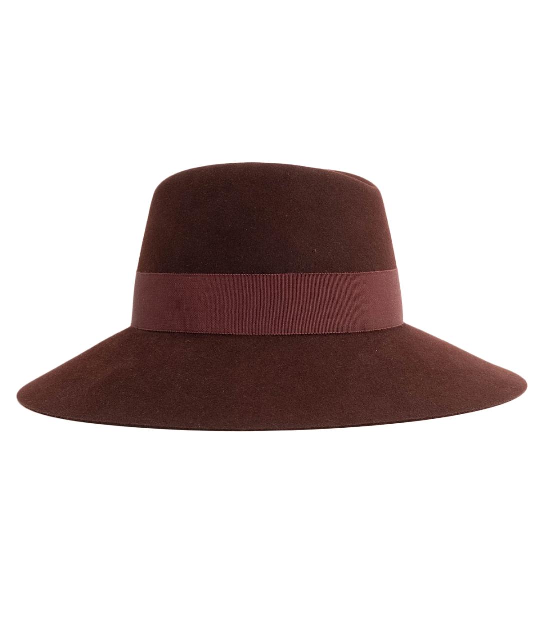 MAISON MICHEL Бордовая шляпа, фото 2