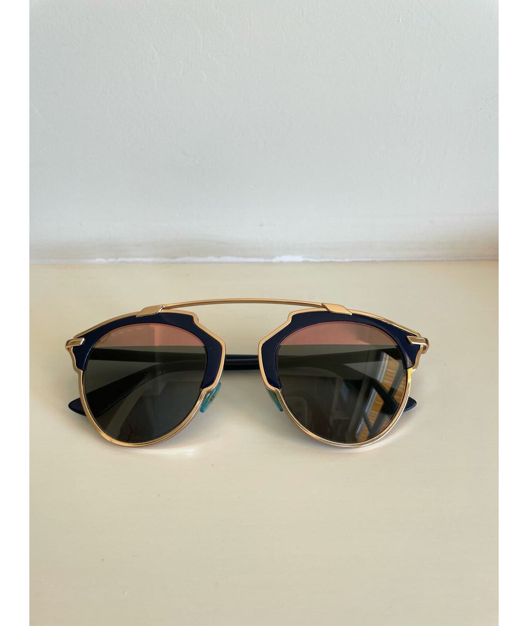 CHRISTIAN DIOR PRE-OWNED Темно-синие солнцезащитные очки, фото 6