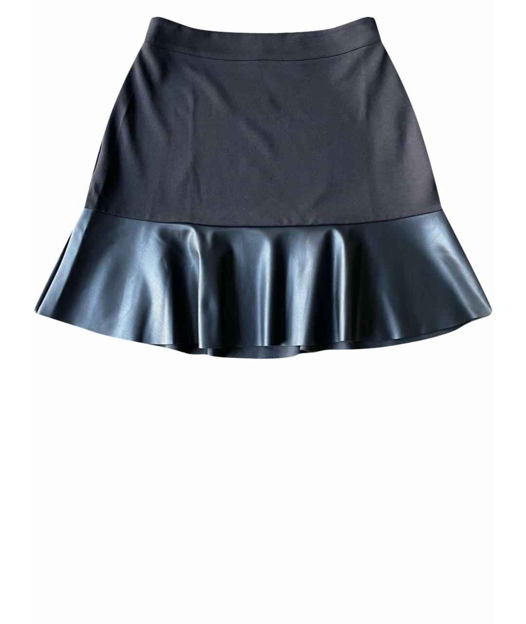 MICHAEL KORS Черная вискозная юбка мини, фото 1