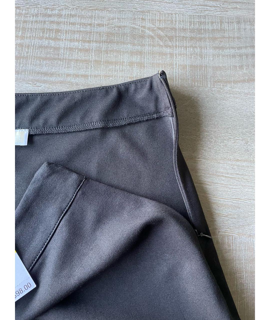 MICHAEL KORS Черная вискозная юбка мини, фото 6