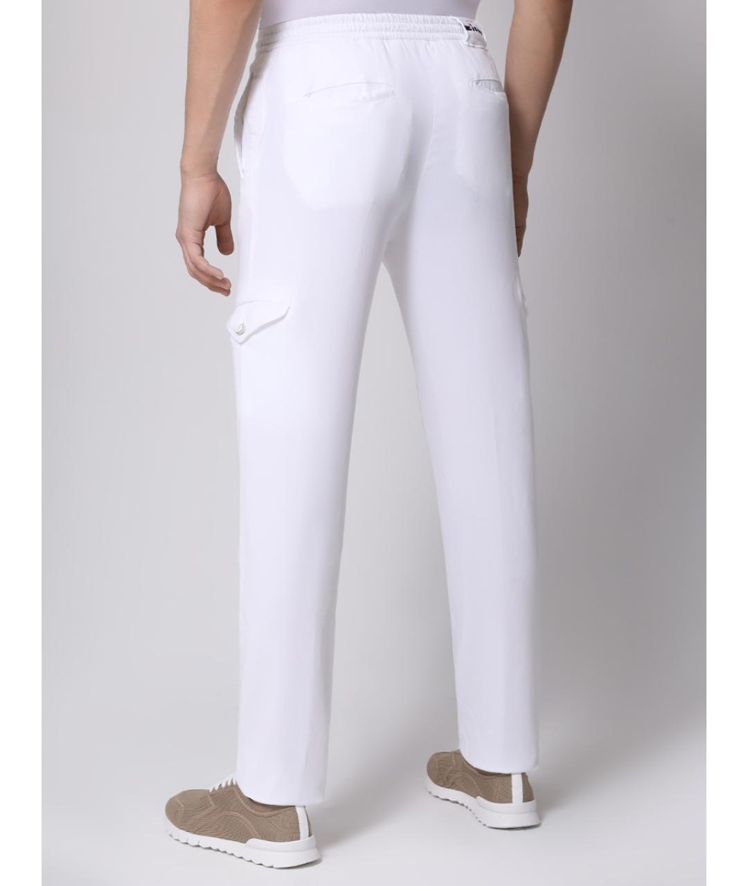 KITON Белые брюки чинос, фото 3