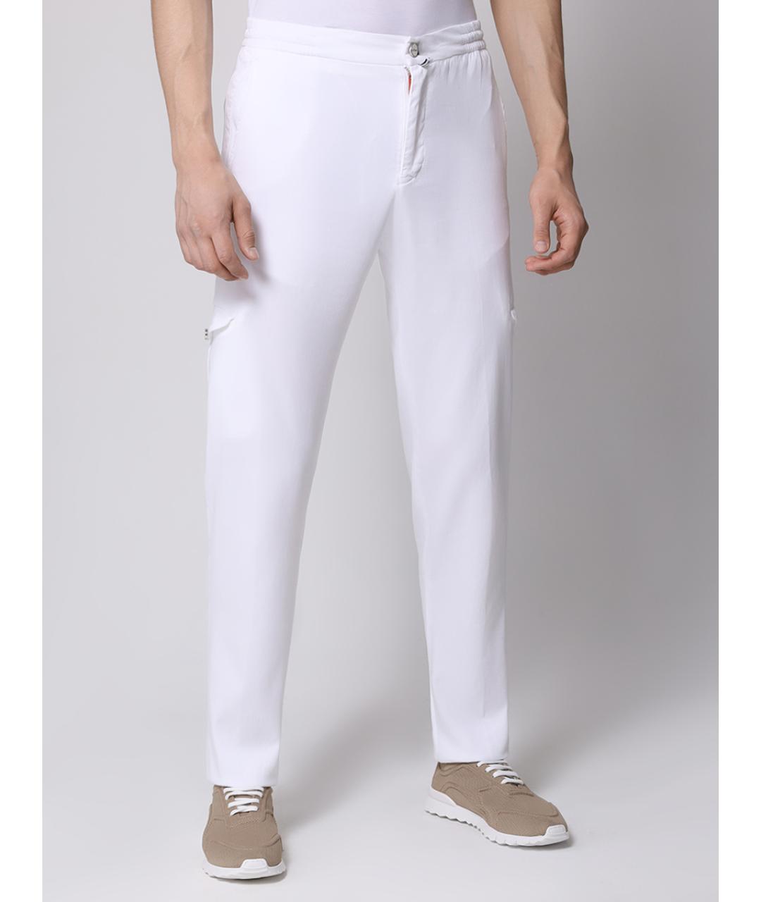 KITON Белые брюки чинос, фото 4