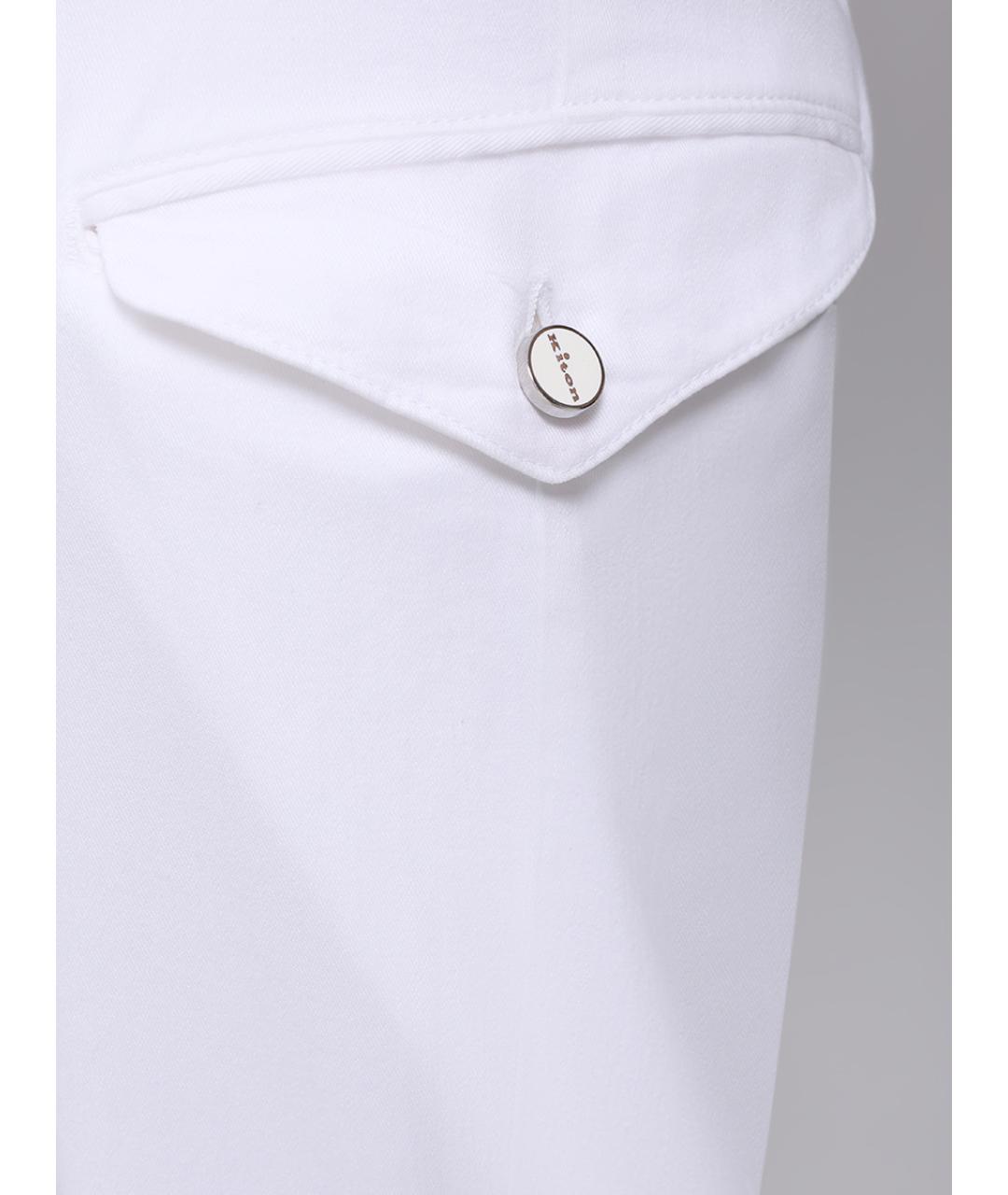 KITON Белые брюки чинос, фото 5