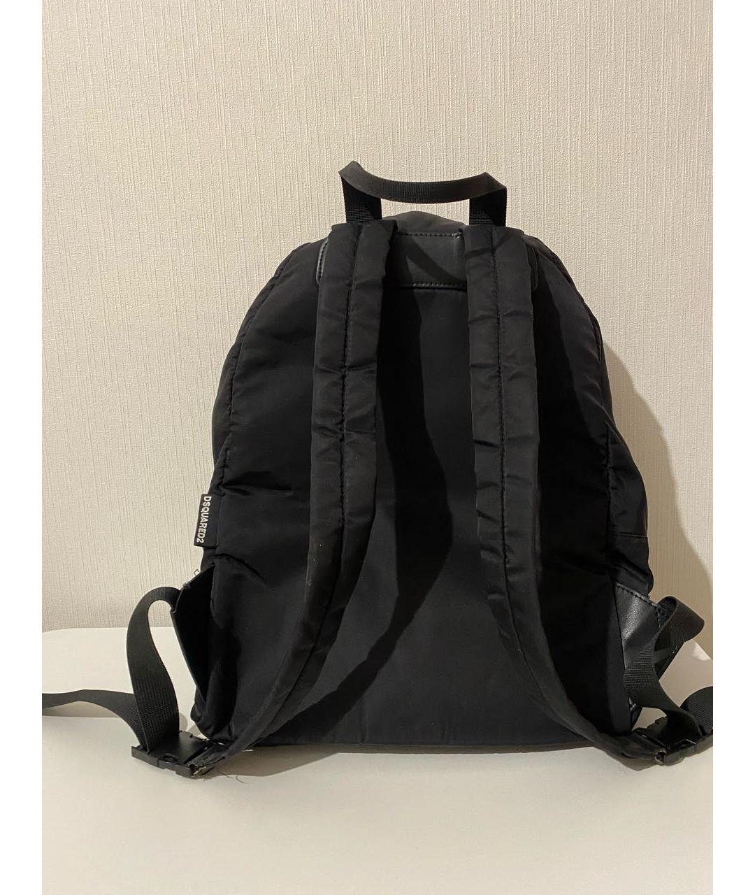 DSQUARED2 Черный тканевый рюкзак, фото 3