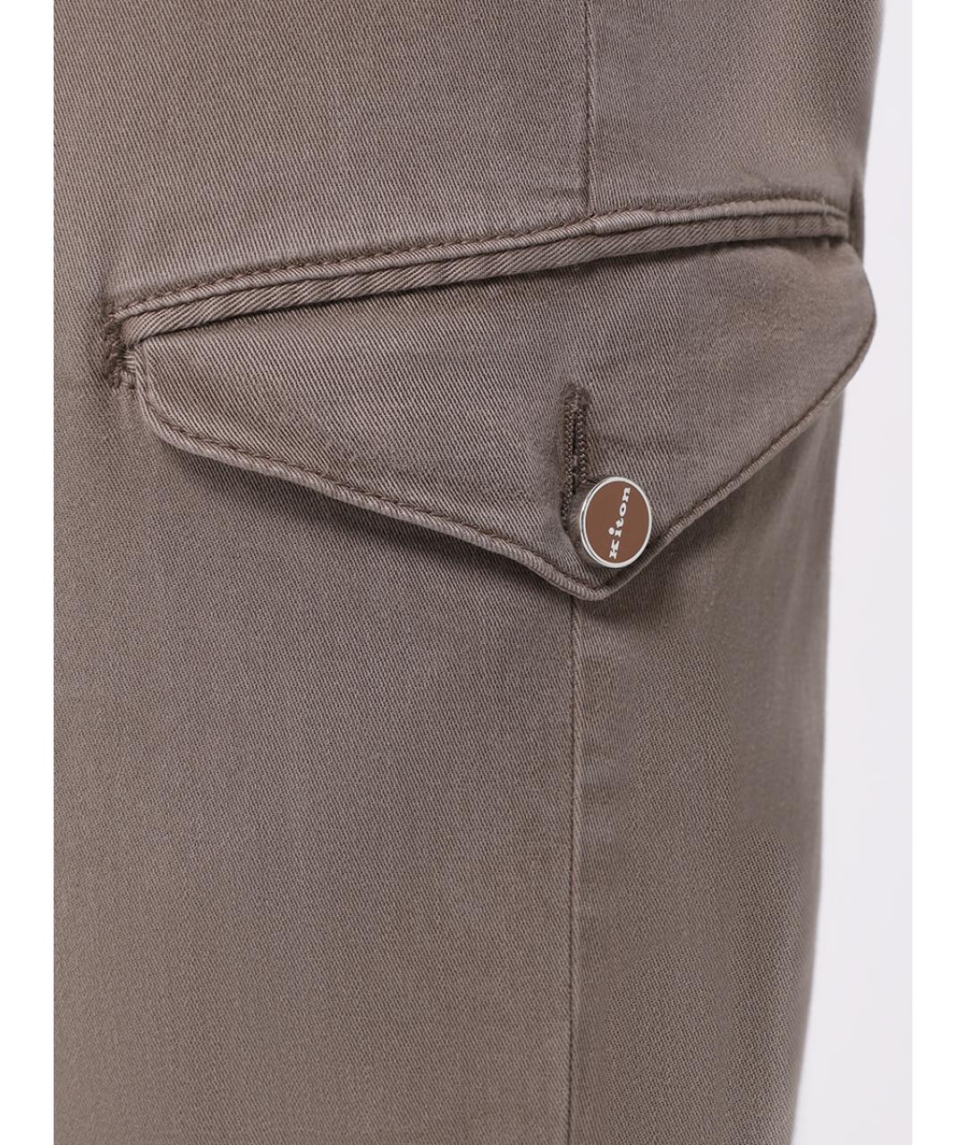 KITON Бежевые брюки чинос, фото 5